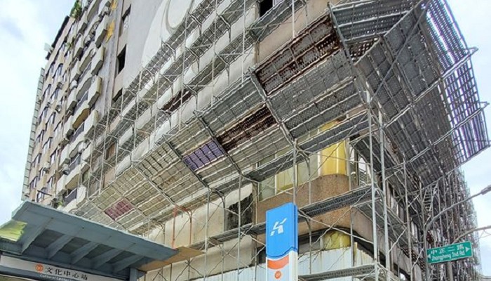 跨河大橋的懸吊式橋梁工作平台